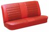 Front Split Bench & Rear Seat Upholstery Kit for 1965 Chevy Chevelle & Malibu, Coupe, Hardtop [Madrid Grain Vinyl 2-Tone Red] - image 3