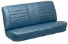 Front Buckets & Rear Seat Upholstery Kit for 1965 Chevy Chevelle & Malibu, Convertible [Madrid Grain Vinyl Light Blue] - image 3