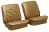 Front Buckets & Rear Seat Upholstery Kit for 1965 Chevy Chevelle & Malibu, Convertible [Madrid Grain Vinyl Saddle] - image 2
