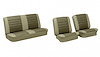 Front Buckets & Rear Seat Upholstery Kit for 1965 Chevy Chevelle & Malibu, Convertible [Madrid Grain Vinyl 2-Tone Fawn] - image 1