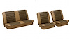 Front Buckets & Rear Seat Upholstery Kit for 1965 Chevy Chevelle & Malibu, Convertible [Madrid Grain Vinyl 2-Tone Saddle] - image 1