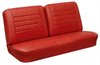 Front Split Bench & Rear Seat Upholstery Kit for 1965 Chevy Chevelle & Malibu, Convertible [Madrid Grain Vinyl Red] - image 2