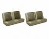 Front Split Bench & Rear Seat Upholstery Kit for 1965 Chevy Chevelle & Malibu, Convertible [Madrid Grain Vinyl 2-Tone Fawn] - image 1