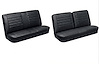 Front Split Bench & Rear Seat Upholstery Kit for 1965 Chevy Chevelle & Malibu, 2-Door Wagon [Madrid Grain Vinyl Black] - image 1