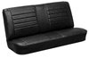 Front Split Bench & Rear Seat Upholstery Kit for 1965 Chevy Chevelle & Malibu, 2-Door Wagon [Madrid Grain Vinyl Black] - image 3