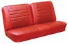 Front Split Bench & Rear Seat Upholstery Kit for 1965 Chevy Chevelle & Malibu, 2-Door Wagon [Madrid Grain Vinyl 2-Tone Red] - image 2