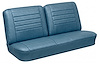 Front Split Back Bench Upholstery Kit for 1965 Chevrolet Chevelle, El Camino, Malibu [Madrid Grain Vinyl Light Blue] - image 1