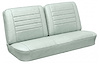 Front Split Back Bench Upholstery Kit for 1965 Chevrolet Chevelle, El Camino, Malibu [Madrid Grain Vinyl White] - image 1