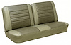 Front Split Back Bench Upholstery Kit for 1965 Chevrolet Chevelle, El Camino, Malibu [Madrid Grain Vinyl 2-Tone Fawn] - image 1