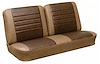 Front Split Back Bench Upholstery Kit for 1965 Chevrolet Chevelle, El Camino, Malibu [Madrid Grain Vinyl 2-Tone Saddle] - image 1