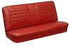 Rear Seat Upholstery Kit for 1965 Chevrolet Chevelle, Malibu, Coupe, Hardtop [Madrid Grain Vinyl Red] - image 1