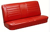 Rear Seat Upholstery Kit for 1965 Chevrolet Chevelle, Malibu, Convertible [Madrid Grain Vinyl Red] - image 1