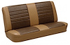 Rear Seat Upholstery Kit for 1965 Chevrolet Chevelle, Malibu, Convertible [Madrid Grain Vinyl 2-Tone Saddle] - image 1