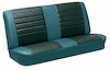 Rear Seat Upholstery Kit for 1965 Chevrolet Chevelle, Malibu, Convertible [Madrid Grain Vinyl 2-Tone Turquoise] - image 1