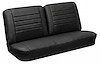 Front Split Back Bench Seat Upholstery Kit for 1965 Chevy Chevelle, El Camino, Malibu [Madrid Grain Vinyl Black] - image 1