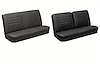 Front Split Bench & Rear Seat Upholstery Kit for 1965 Chevy Chevelle & Malibu, Coupe, Hardtop [Madrid Grain Vinyl Black]