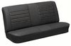 Front Split Bench & Rear Seat Upholstery Kit for 1965 Chevy Chevelle & Malibu, Coupe, Hardtop [Madrid Grain Vinyl Black] - image 3
