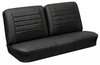 Front Split Bench & Rear Seat Upholstery Kit for 1965 Chevy Chevelle & Malibu, Convertible [Madrid Grain Vinyl Black] - image 2