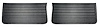Front Standard Door Panel Set for 1965 Chevrolet Chevelle, El Camino & Malibu, All 2-Door Models [Black] - image 1