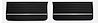 Front Deluxe Door Panel Set for 1965 Chevrolet Chevelle El Camino, Malibu, All 2-Door Models [Black] - image 1