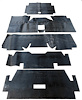 Under Carpet Sound Deadener Kit, OE-Style for 1969-1973 Ford Mustang Fastback [5-Piece]