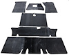 Under Carpet Sound Deadener Kit, OE-Style for 1964-1968 Ford Mustang Convertible  [6-Piece]