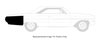 Rear Quarter Patch Panel, Rear Section for 1964 Ford Custom & Galaxie [Right/Passenger Side] - image 2