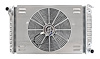 Reproduction Aluminum Radiator with Triple Pass Cooling Fits Select 1965-1981 GM Models [16 in. Fan] - image 1