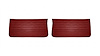 Front Standard Door Panel Set for 1965 Chevrolet Chevelle, El Camino & Malibu, All 2-Door Models [Red] - image 1