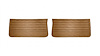 Front Standard Door Panel Set for 1965 Chevrolet Chevelle, El Camino & Malibu, All 2-Door Models [Saddle] - image 1