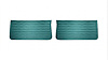 Front Standard Door Panel Set for 1965 Chevrolet Chevelle, El Camino & Malibu, All 2-Door Models [Turquoise] - image 1