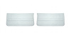 Front Standard Door Panel Set for 1965 Chevrolet Chevelle, El Camino & Malibu, All 2-Door Models [White] - image 1
