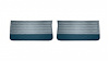 Front Standard Door Panel Set for 1965 Chevrolet Chevelle, El Camino & Malibu, All 2-Door Models [2-Tone Blue] - image 1