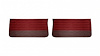 Front Standard Door Panel Set for 1965 Chevrolet Chevelle, El Camino & Malibu, All 2-Door Models [2-Tone Red] - image 1