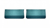 Front Standard Door Panel Set for 1965 Chevrolet Chevelle, El Camino & Malibu, All 2-Door Models [2-Tone Turquoise] - image 1