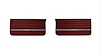 Front Deluxe Door Panel Set for 1965 Chevrolet Chevelle El Camino, Malibu, All 2-Door Models [Red] - image 1