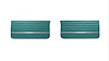 Front Deluxe Door Panel Set for 1965 Chevrolet Chevelle El Camino, Malibu, All 2-Door Models [Turquoise] - image 1