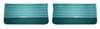 Front Deluxe Door Panel Set for 1965 Chevrolet Chevelle El Camino, Malibu, All 2-Door Models [2-Tone Turquoise] - image 2