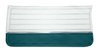 Front Deluxe Door Panel Set for 1965 Chevrolet Chevelle El Camino, Malibu, All 2-Door Models [White/Aqua] - image 2