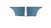 Rear Standard Side Panel Set for 1965 Chevrolet Chevelle 300, 2-Door Wagon [Light Blue] - image 1