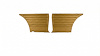 Rear Standard Side Panel Set for 1965 Chevrolet Chevelle 300, 2-Door Wagon [Saddle] - image 1