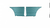 Rear Standard Side Panel Set for 1965 Chevrolet Chevelle 300, 2-Door Wagon [Turquoise] - image 1