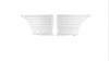 Rear Standard Side Panel Set for 1965 Chevrolet Chevelle 300, 2-Door Wagon [White] - image 1