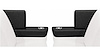 Rear Armrest Cover Set Fits Select 1965-1967 Buick, Oldsmobile, Pontiac A-Body Convertible Models [Black] - image 1