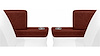 Rear Armrest Cover Set for 1966 Chevrolet Chevelle, Malibu Convertible [Bronze] - image 1
