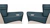 Rear Armrest Cover Set for 1968 Chevrolet Chevelle, Malibu Convertible [Teal] - image 1
