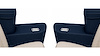 Rear Armrest Cover Set for 1968-1969 Chevrolet Chevelle, Malibu Convertible [Dark Blue] - image 1