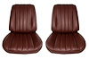 Front Bucket Seat Upholstery Kit for 1966 Chevrolet Chevelle, El Camino, Malibu, 4-Piece [Madrid Grain Vinyl Bronze] - image 1