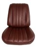 Front Bucket Seat Upholstery Kit for 1966 Chevrolet Chevelle, El Camino, Malibu, 4-Piece [Madrid Grain Vinyl Bronze] - image 2