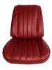 Front Bucket Seat Upholstery Kit for 1966 Chevrolet Chevelle, El Camino, Malibu, 4-Piece [Madrid Grain Vinyl Red] - image 2